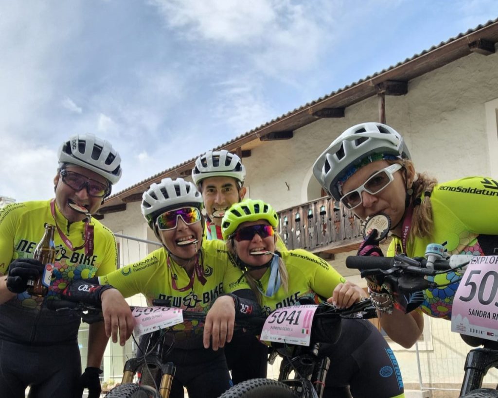 Atleti New Bike al termine della "Dolomiti Super Bike"