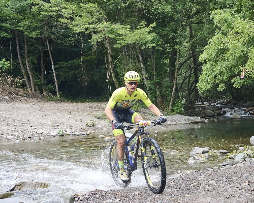 Romani Alex lungo il percorso di "Appennino MTB Race"
