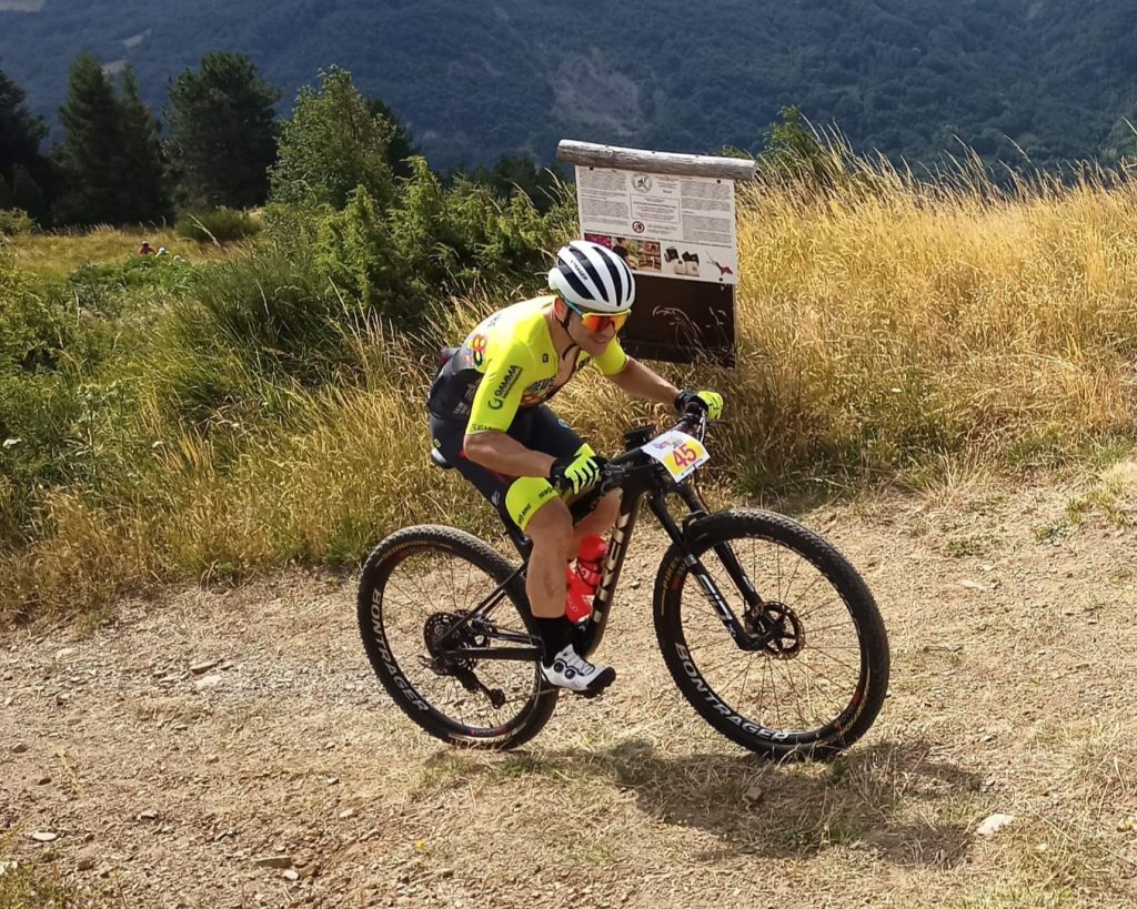 Zitarosa Daniele lungo il percoso di "Appennino Mtb Race"