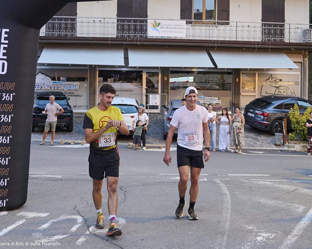 Iotti Roberto al traguardo di Urban Trail