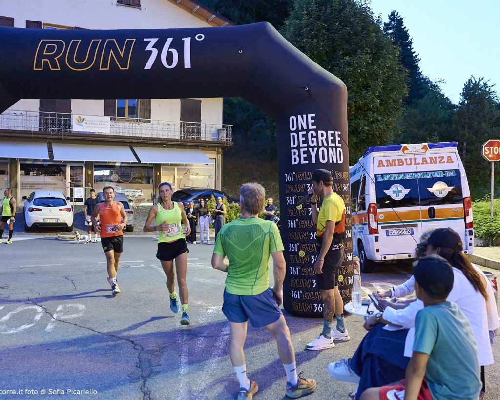 Bertolani Cristian all'arrivo di Urban Trail