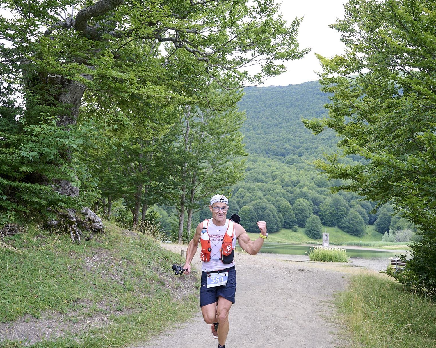 Ganassi Lauro lungo il percorso del "Canoniche Trail"