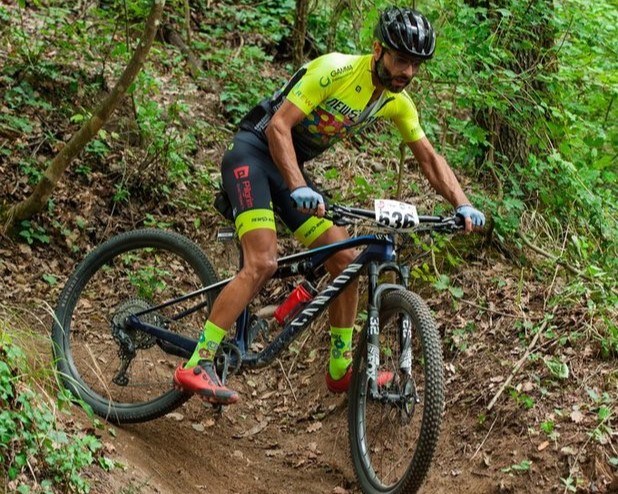 Boemio Pietro lungo il percorso della "Sassorace"