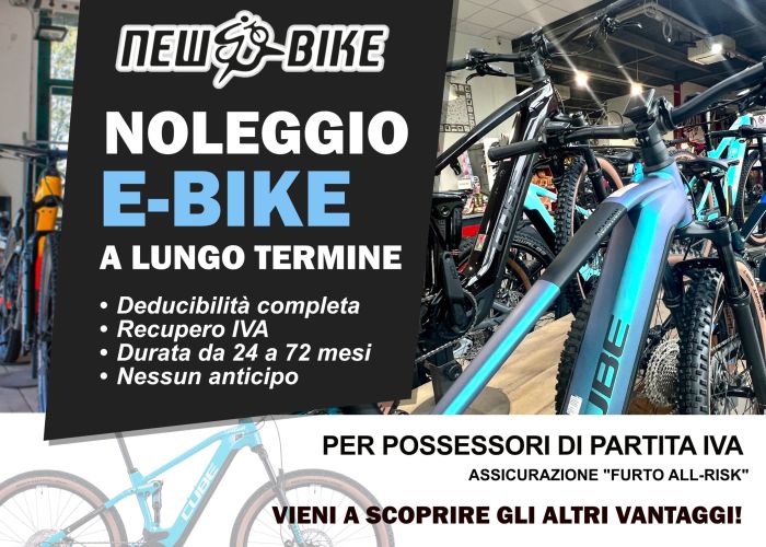 Vieni da New Bike e scopri i tanti vantaggi del noleggio e-bike a lungo termine per possessori di partita IVA