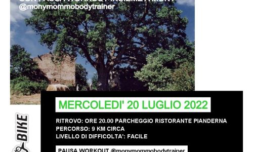 New Bike organizza Walk and Run alla Grande quercia mercoledì 20 07 2022